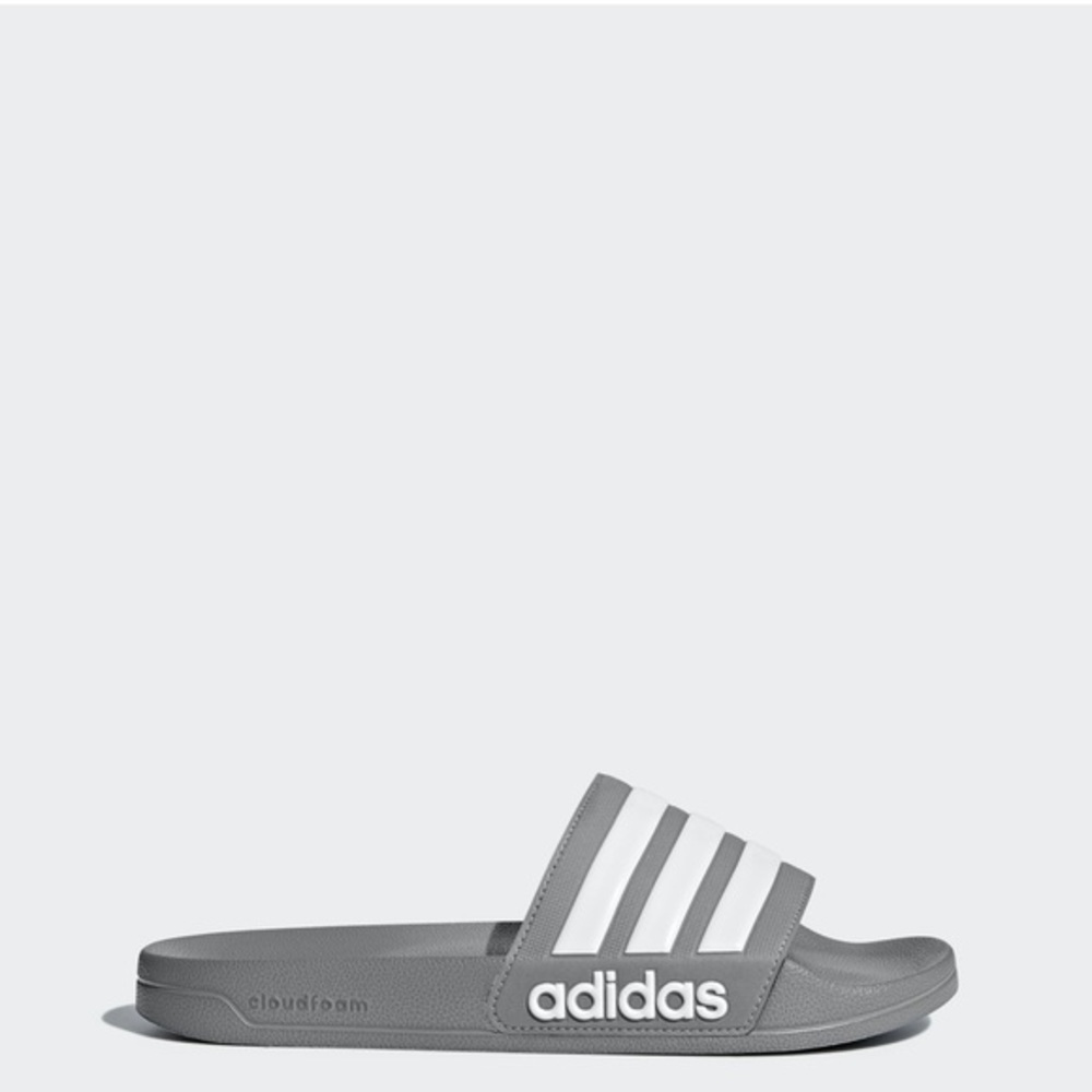 New adidas Adilette Shower Slides Men's Gray​ - Picture 2 of 9